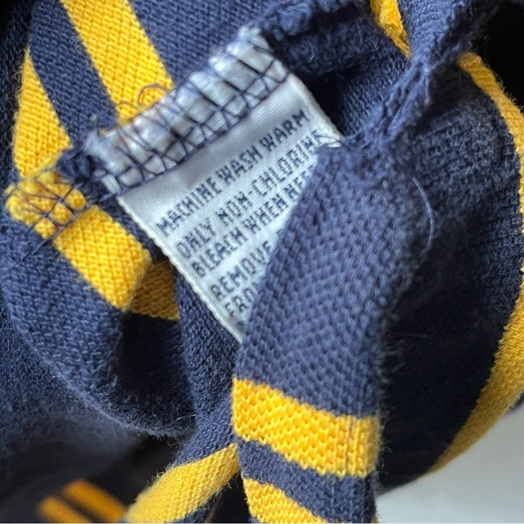 Ralph Lauren Blue and Yellow Striped Polo Shirt - Picture 3 of 7